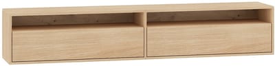 Selsey Heggers – TV-meubel met 2 deuren en vakken - Mavelie eiken - 180cm