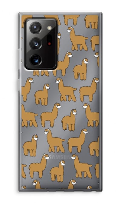 Case Company® - Hoesje geschikt voor Samsung Galaxy Note 20 Ultra / Note 20 Ultra 5G hoesje - Alpacas - Soft Cover Telefoonhoesje - Bescherming aan alle Kanten en Schermrand