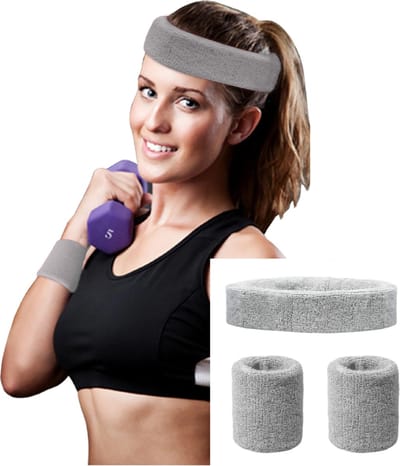 Zweetbandjes - Zweetbandjes set - Hoofdband - Polsband - Zweetband - Sportband - Sportaccessoire - Zweten - Zweetafvoer