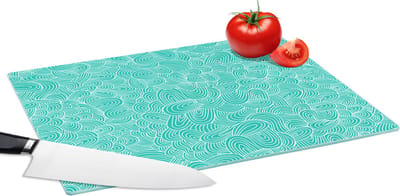 Glazen Snijplank - 39x28 - Patronen - Water - Zee - Snijplanken Glas