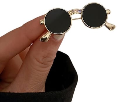 Retro brillenclip voor dames, A