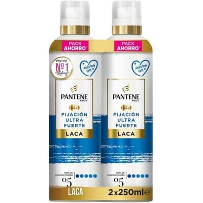 Haarproduct - PANTENE - Pantene Ultra Sterke Haarlak - 2 X 250 Ml - Ultra sterke fixatie - Unisex