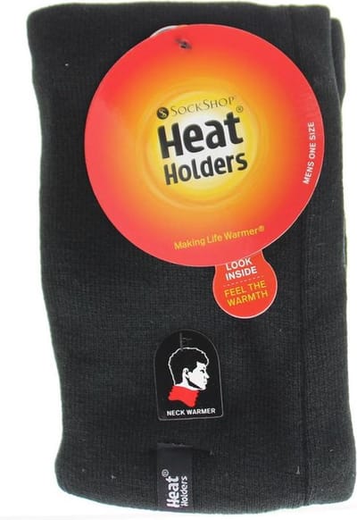 Heat Holders, Superwarme Heren Nekwarmer, Black, One Size