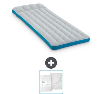 Intex Campingmat - Twijfelaar - 72 x 189 x 20 cm - Blauw - Inclusief en Hoeslaken