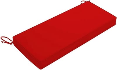 Bankkussen - Stoelkussen Zitkussen - Buiten Binnen - Waterdicht Schuim - 120x35x5cm - Rood