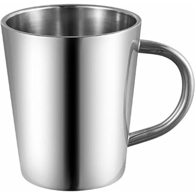 Dubbelwandige roestvrijstalen koffiemok met deksel Draagbare beker Reisbeker Kan Melk Theekopjes Kantoorwatermokken as picture
