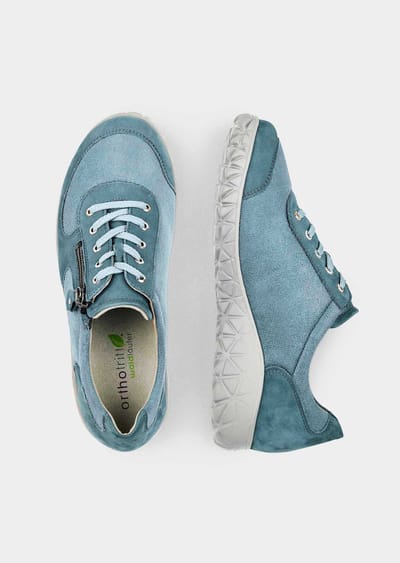 Schoenen met elastische inzetten - blauw - Gr. 8 van Goldner Fashion