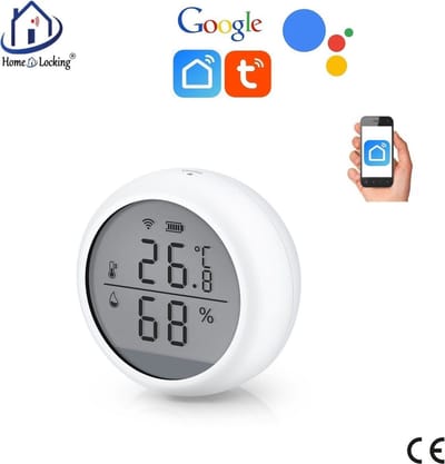 Wifi temperatuur/vochtmeter met bediening via APP en kan werken met spraakgestuurde apps. T-2053