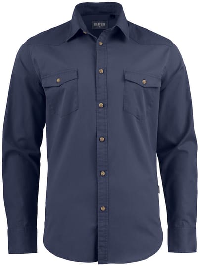 James Harvest SHIRT TREEMORE 2113037 - Marine - S