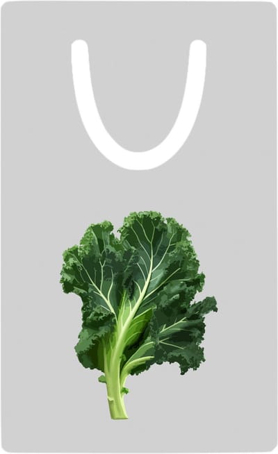 Hacebo® - Boerenkool metalen boekenlegger - Eten & drinken - junkfood - Liefhebbers van groente en fruit - Groente - gezond eten - eten Bladwijzer boekenleggers - 7.6 cm x 5cm