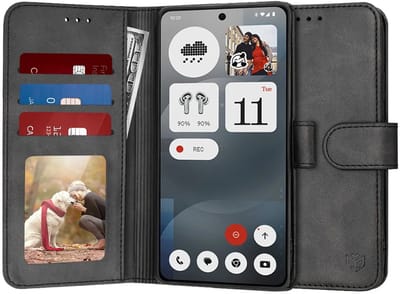Hoesje geschikt voor Nothing Phone (3a) - Techsuit Diary Book Wallet Case - Zwart