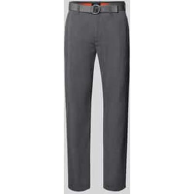 Slim fit broek met riem