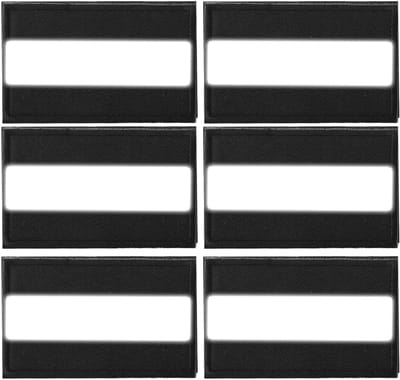 Set van 6 Reflecterende Veiligheidspatches voor Nachtactiviteiten, Rugzakken, Hondentuigen en Wandelen, Hoogzichtbare Reflectoren voor Buiten en Politiegebruik