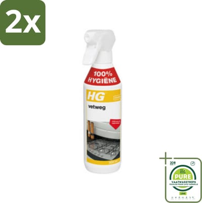 HG Vetweg 500 ml - Voordeelverpakking - 2 stuks - Keukenreiniger - Vetverwijderaar