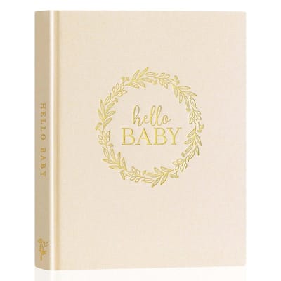 Dailygoody - Baby Memory Book - Baby Journal - Milestone Diary voor de eerste 5 jaar - Beige - Fotoalbum voor jongens en meisjes - Herinneringen