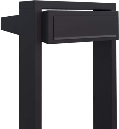 Staande brievenbus - Brievenbus buiten - Post ontvangen - Modern design - 130cm hoog - Zwart