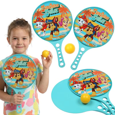 Paw Patrol Beachball set, Tennisrackets voor kinderen, Tennis ballenspel, Rackets/batjes en bal