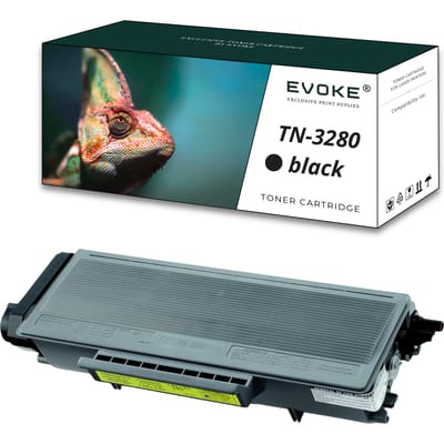 Evoke compatibele toner voor Brother Tn3280 Tn-3280 zwart 8000 pagina's Hl-5340D Hl-5350Dn Dcp-8070D