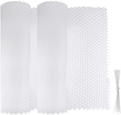 Dailygoods- Gaashek 16 Inch x 9.8 Feet - Tuinhek - Hekwerk - Decoratief - Verstelbaar - Inclusief 40 Zip Ties