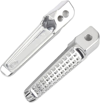 Universele Voetsteunen - Motor Accessoires - Veilig Rijden - Antislip Aluminium - Niet Gespecificeerd - Zilver