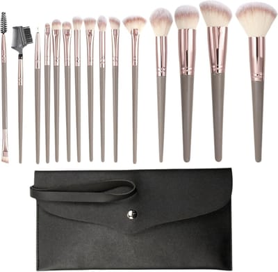 Complete Set van 15 Make-up Kwasten voor Foundation, Poeder, Contour, Oogschaduw en Blush