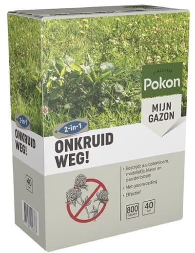 Pokon Onkruid Weg (800 gram/40 m²) - Krachtige Onkruidverdelger - Met gratis cheatsheet