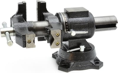 GEKO Multifunctionele bankschroef - 360° draaibaar - 125 mm - Gietijzer