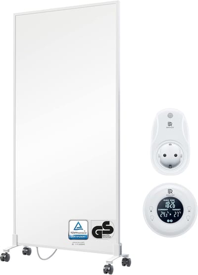 Infrarood Verwarming - Elektrische Kachel - Ruimte Verwarmen - Energiebesparend - 1200 Watt - Wit