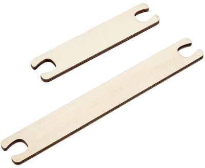 Dailygoods- Weven Gereedschap 2 Stuks - Houten Weven Shuttle - Haaknaald - Weefgetouw - Breien Ambachten - Voor Trui/Sjaal