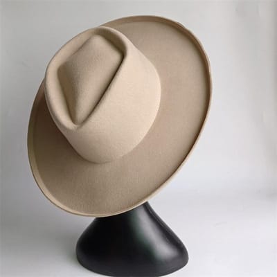 Nouveau Chapeau Panama en Laine Fedora Hommes et Femmes Décontracté Noir Pork Pie Chapeau Gentleman Trilby Casquette Jazz Sombrero Homme 56-58cm gray