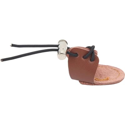 Clé à doigt mongole pour tir à l'arc Bonne protection Légère Confortable Protège-doigt pour tir à l'arc pour arc recurve Marron marron