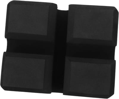 Bankdruk Assistent - Borstblok Fitnessapparaat - Kracht Training - Multifunctioneel Ontwerp - 18 x 18 x 7.5 cm - Zwart