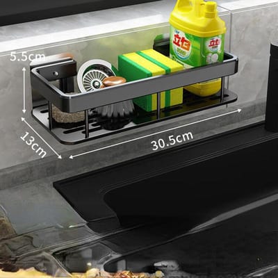 Badkamer Plank Geen Boor Opslag Organisator Aluminium Shampoo Opbergrek Badkamer Accessoires Wandrek Voor Keuken Toilet