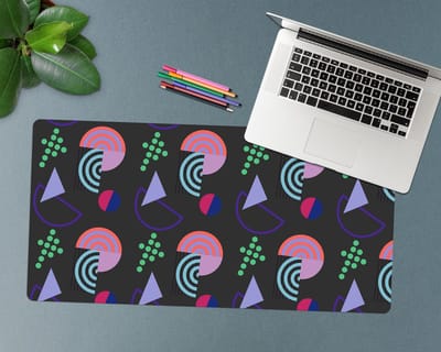 Coloray Bureau Onderlegger - Modern ontwerp Onderlegger Bureau - 90 cm x 45 cm - Veelkleurig Bureau Onderlegger - Bureau Onderlegger Groot - Bureau Onderlegger XXL - Computer Mat - Bureau Pad