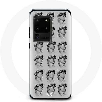 Hoesje - Samsung - Galaxy S20 Ultra - Flexibel - Standbeeld - Grijs grijs
