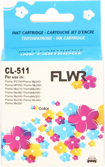 FLWR - Cartridges / Canon CL-511 / kleur / Geschikt voor Canon