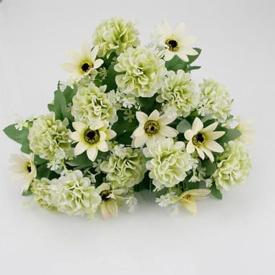 Zijden Hortensia Boeket - Nepbloem Decoratie - Bruiloft Decoratie - Milieuvriendelijk Materiaal - Klein Boeket - Roze