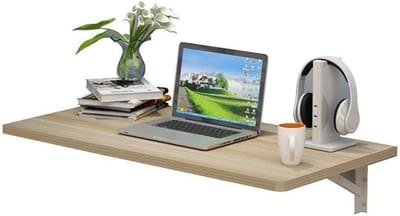 Opvouwbare wandtafel - Klaptafel muur - Extra werkruimte creëren - Ruimtebesparend ontwerp - 30 x 50 cm - Houtkleur