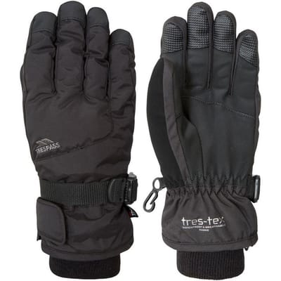 Trespass Kinderen/Kids Ergon II Ski Handschoenen (Zwart)
