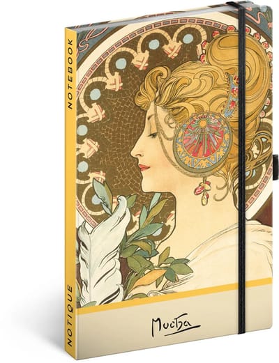 Alphonse Mucha Notitieboek A5 Feather