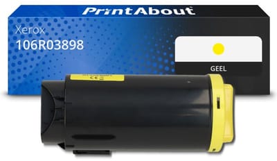 PrintAbout huismerk Toner 106R03898 Geel Extra hoge capaciteit Geschikt voor Xerox