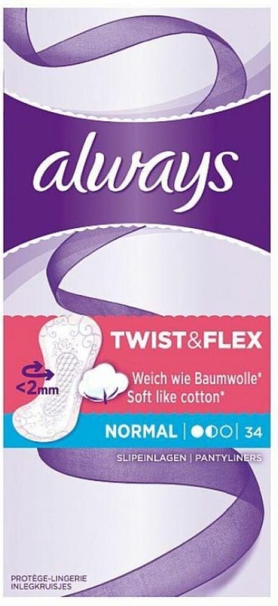 Always Inlegkruisjes Twist & Flex Normal - 8 x 34 stuks - Voordeelverpakking