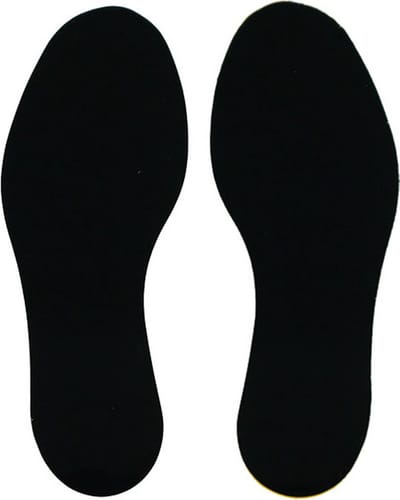 Voetstap Set Links+Rechts - Zwart 70 x 180 mm Vlak