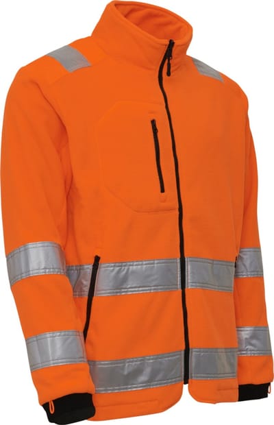 Elka - Visible Xtreme - Zip-in Fleece Jack met reflectie - 150014R - Maat: S