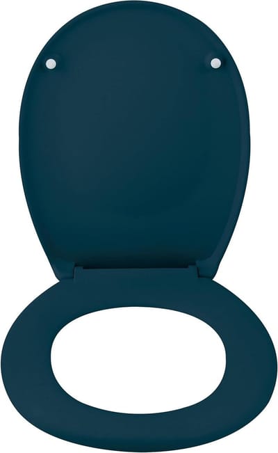 Spirella NEELA Toiletbril Thermo Hard Petrol Mat - ABS verchroomde scharnieren