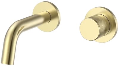 DutchLine S-Grip Fonteinkraan - afbouwdeel - Geborsteld messing goud