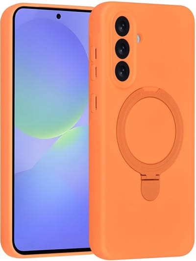 TUNIQ telefoonhoesje voor Samsung Galaxy A36 - MagSafe met ringstand - Oranje