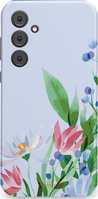 Casetastic hoesje geschikt voor Samsung Galaxy A35 - Dubbellaagse bescherming - Dromen in pastel - Fashion Case - Lichtgrijs Mintgroen