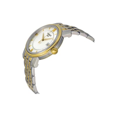 Tissot Portofino Serie Quartz Uurwerk 50m Waterbestendig Horloge 40mm Wit Wijzerplaat Roestvrijstalen Kast Roestvrijstalen Armband T097.410.22.038.00 Silver Dial white