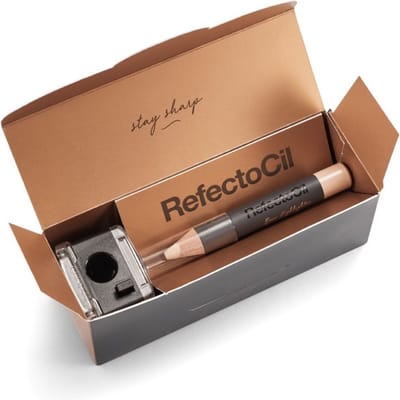 RefectoCil - Brow Highlighter - Lashstyling - Wenkbrauw Verzorging - Wenkbrauwpotlood - Make Up - Eenvoudig aan te brengen - Potlood + puntslijper